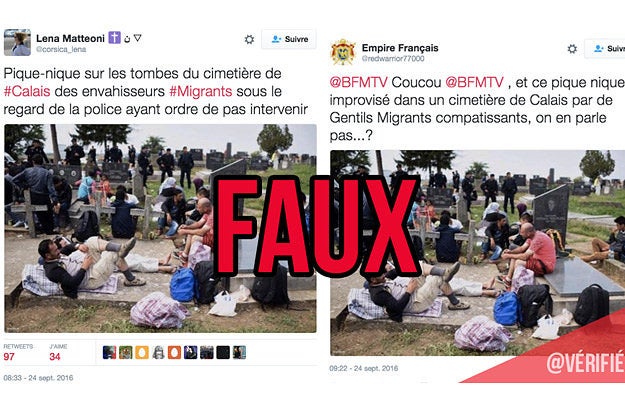 Cette Photo Ne Montre Pas Des Migrants Faisant Un Pique nique Dans Un 