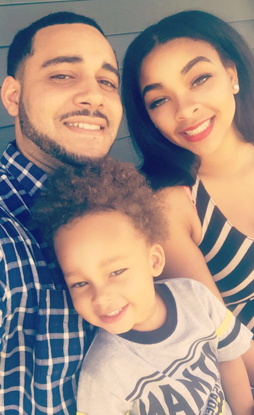 Sade Robinson and her boyfriend of three years, Joshua Womble, celebrated their son Christian's second birthday at Womble's mother's house on Sunday.