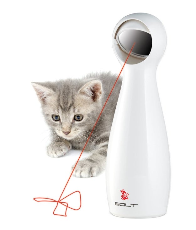 This interactive laser toy will keep your cats on their toes.