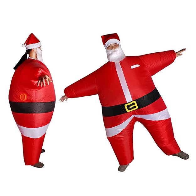 El mejor disfraz de Halloween es navideño. Y es que ¿cómo vas a resistirte a ser un Santa inflable? ($650)