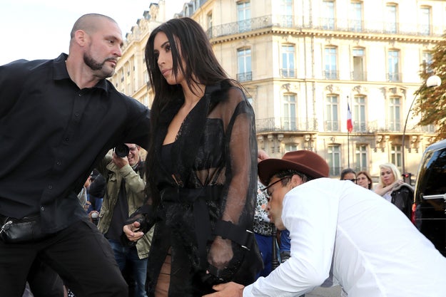 ...because I guess kissing Kim's butt is a funny prank?
