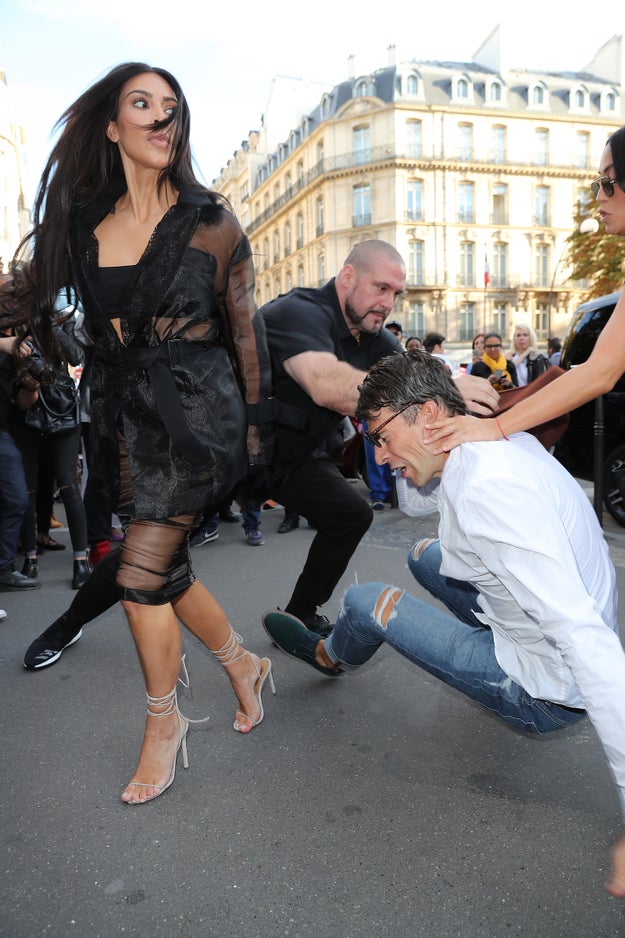 Anyway, Kim's buttyguards took him down real quick.