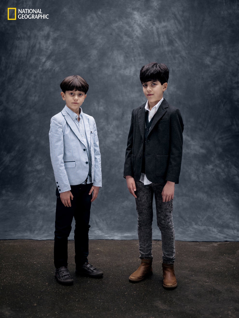 2. Ilyas (left) and Massyle Mouzaoui, ages 8 and10, Paris.