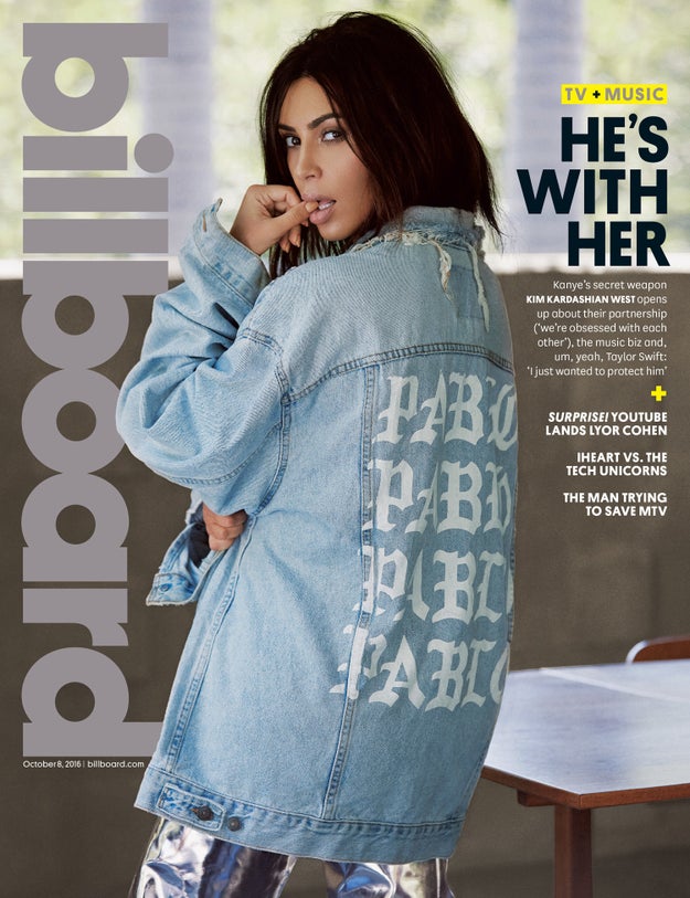 Kim Kardashian West is on the cover of Billboard magazine this week, and they obviously asked her about ~that~ feud with Taylor Swift.