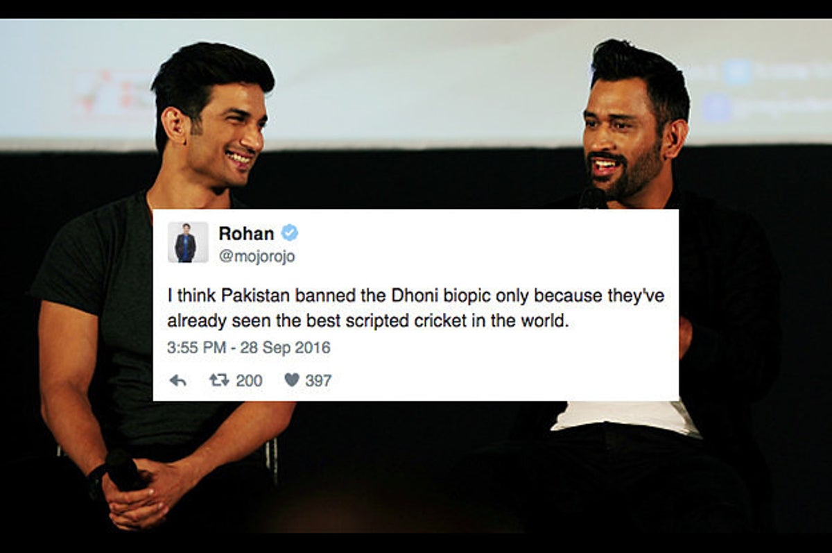 11 Savage Tweets By Indians About The Dhoni Biopic Not Being Released In  Pakistan