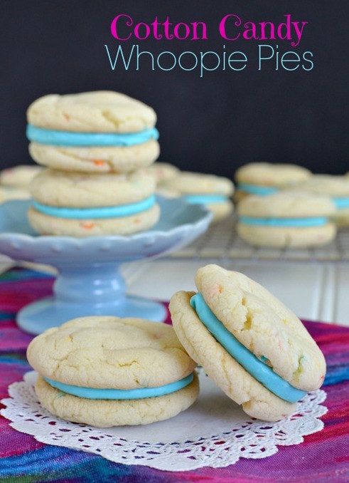 Cotton Candy Whoopie Pies