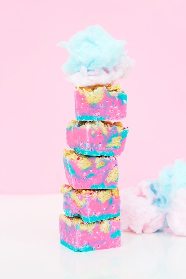 Loaded Cotton Candy Fudge