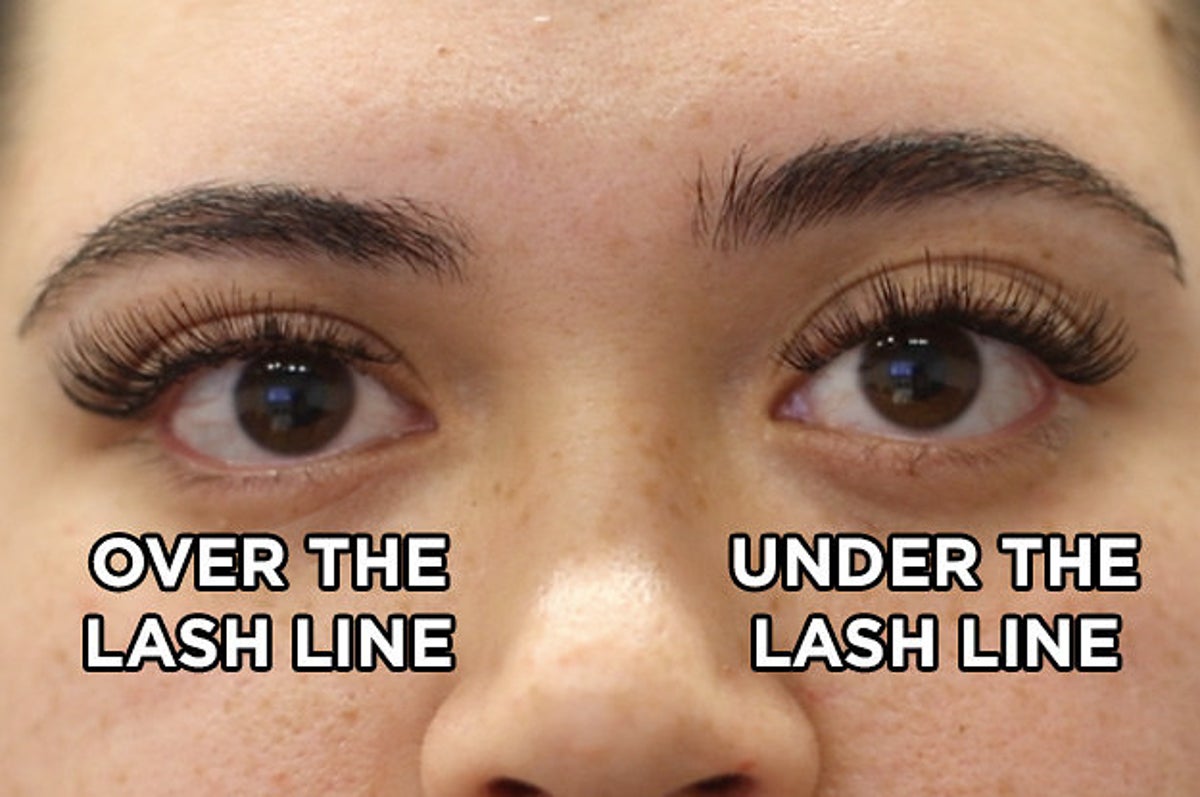 Help!!! I asked my lash tech to give me the lashes on the top but I got the  ones at the bottom. She claimed that usually all lash techs dont know how