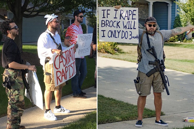 Armed Protesters Wait For Brock Turner's Arrival At Ohio Home
