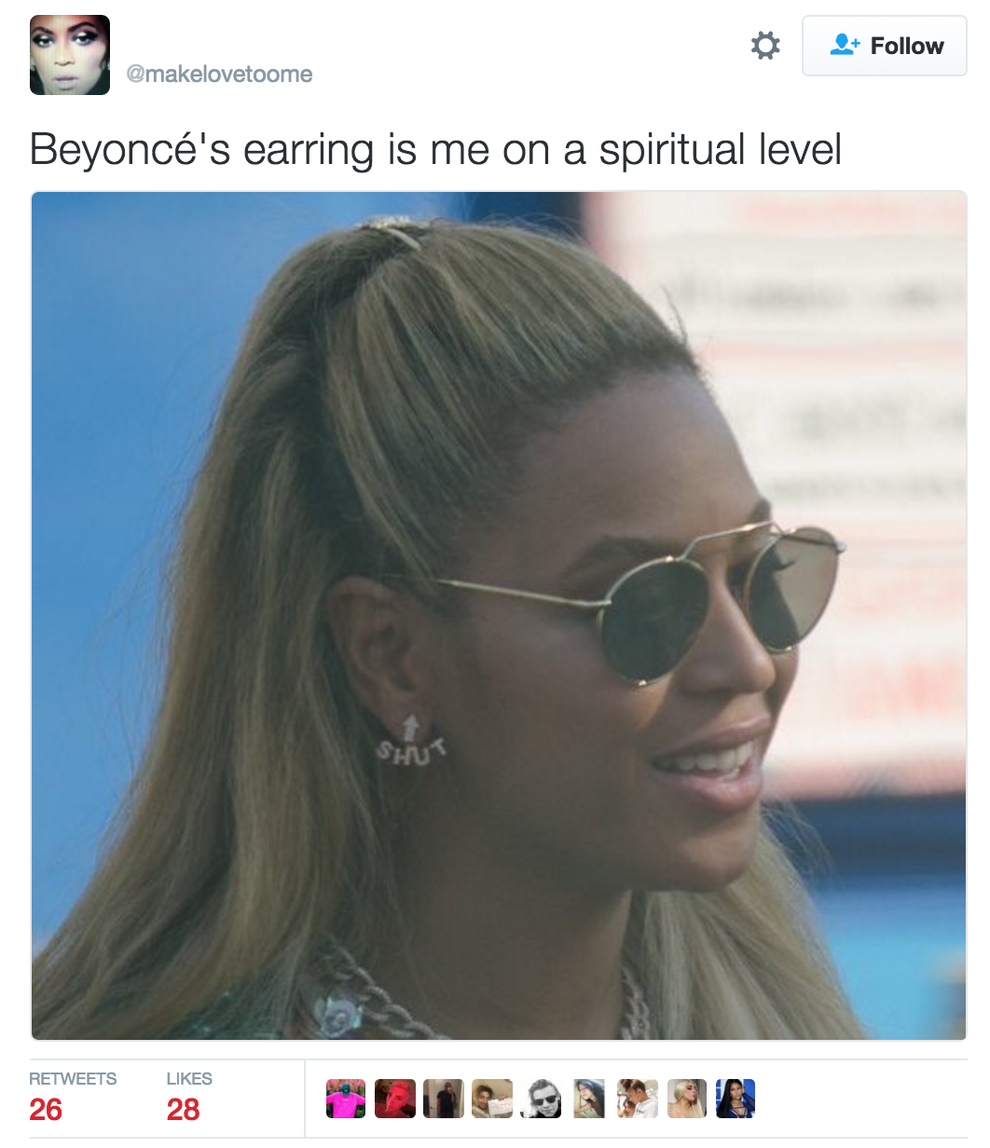People Are So Inspired By Beyoncé‘s “Shut Up” Birthday Earring