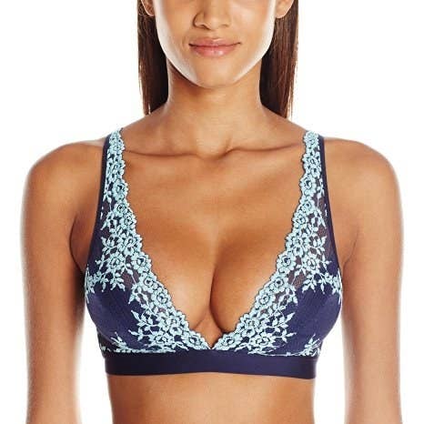 Rating: 4/5 / Price: $24.95+ / Sizes: 30-40 / Available in nine colors.Promising review: "This is my new favorite bralette. The color is really pretty and does not show under my sheer silk white blouses. I also love the plunge in the front which makes it perfect for low-cut shirts. Quality is great. Super comfy. LOVE!" —KBD87
