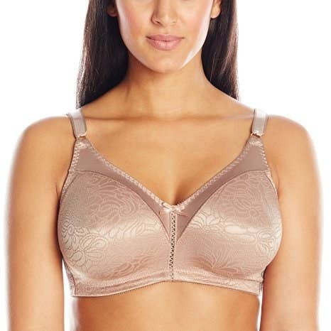 Rating: 4.5/5 / Price: $10.98+ / Sizes: 34B-48DD / Available in 11 colors.Promising review: "I loved the first one I bought so much I had to have another one. Lots of support and comfortable. It hooks in the back and even has a gel filled spa backing so that the hooks don't irritate you like some bras do. It's a great bra and I'll buy as long as they keep making them." —Linda McClellan