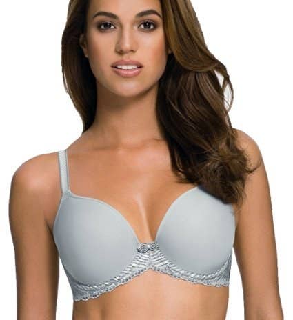Rating: 4.5/5 / Price: $24.95+ / Sizes: 30D-40DDD / Available in eight colors.Promising review: "I purchased one 18 months ago and wore it at least three times a week. I am a full 34C and have problems with my nipples showing through bras. Because of this, I struggled because I need underwire and padding but not too much padding. This bra is the only bra that has held up consistently to my fuller chest. It gives me lift and shape and feels great." —Annette