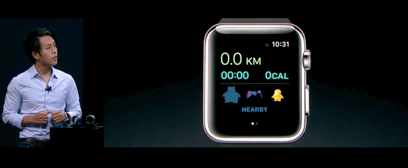 Feeling the burn while playing Pokémon Go on the Apple Watch.