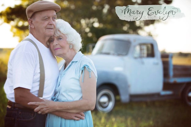 This is Clemma and Sterling Elmore, and they've been married for a whopping 57 years. On Sept. 2, they did a ridiculously adorable photo shoot inspired by The Notebook, because that movie hasn't made you cry enough already.