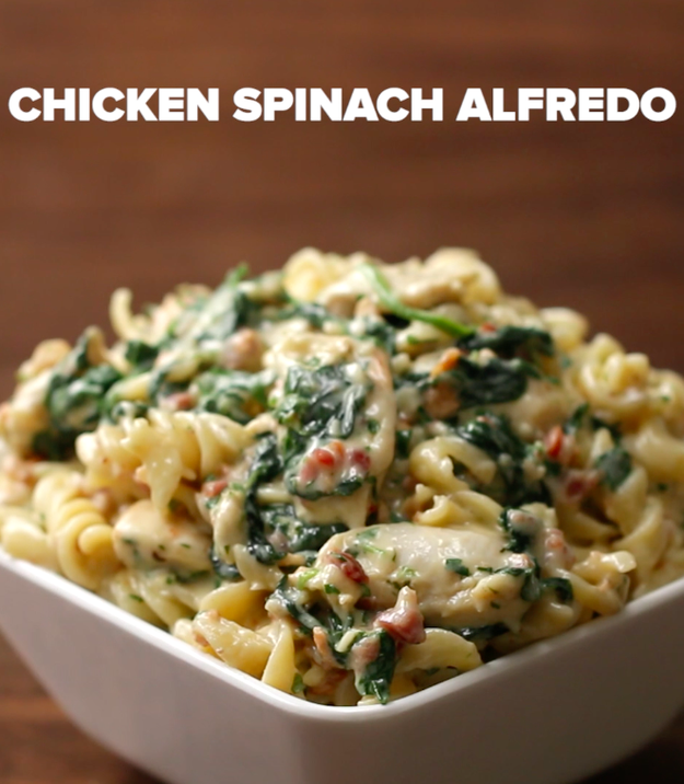 Chicken Spinach Alfredo