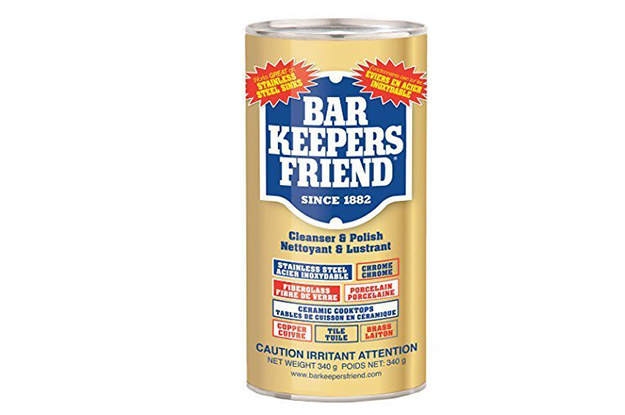 This can of Bar Keepers Friend that will shine up your counters.