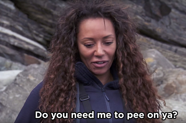 mel b pees on bears hand uncensored