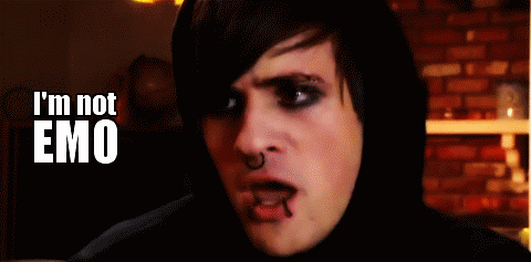 How else was everyone supposed to know how emo you were?