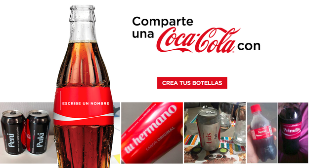 Coca-Cola lanzó un sitio que te permite crear una Coca con prácticamente cualquier nombre.