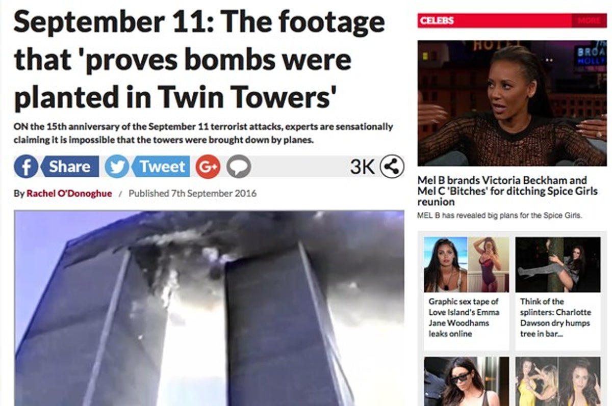 Facebook Pulls Its 9/11 Trending Topic After It Promotes A Hoax