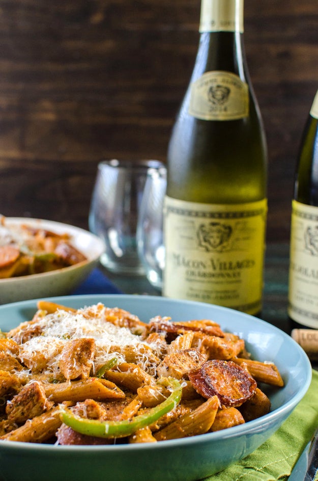 Creamy Chicken and Sausage Cajun Pasta