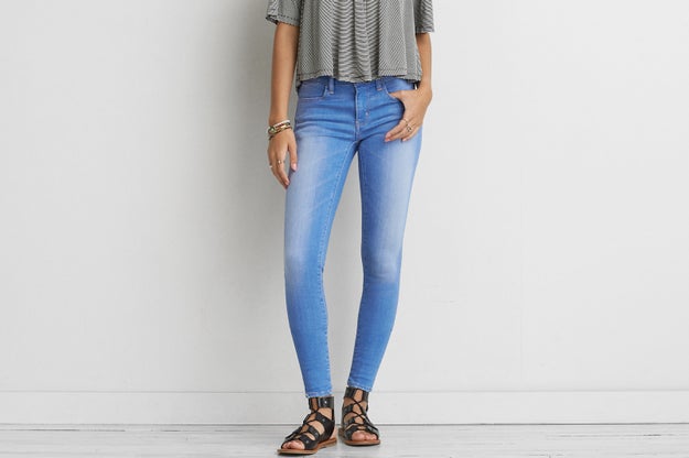 Buy one pair of jeans, get another pair for 50% off at American Eagle.