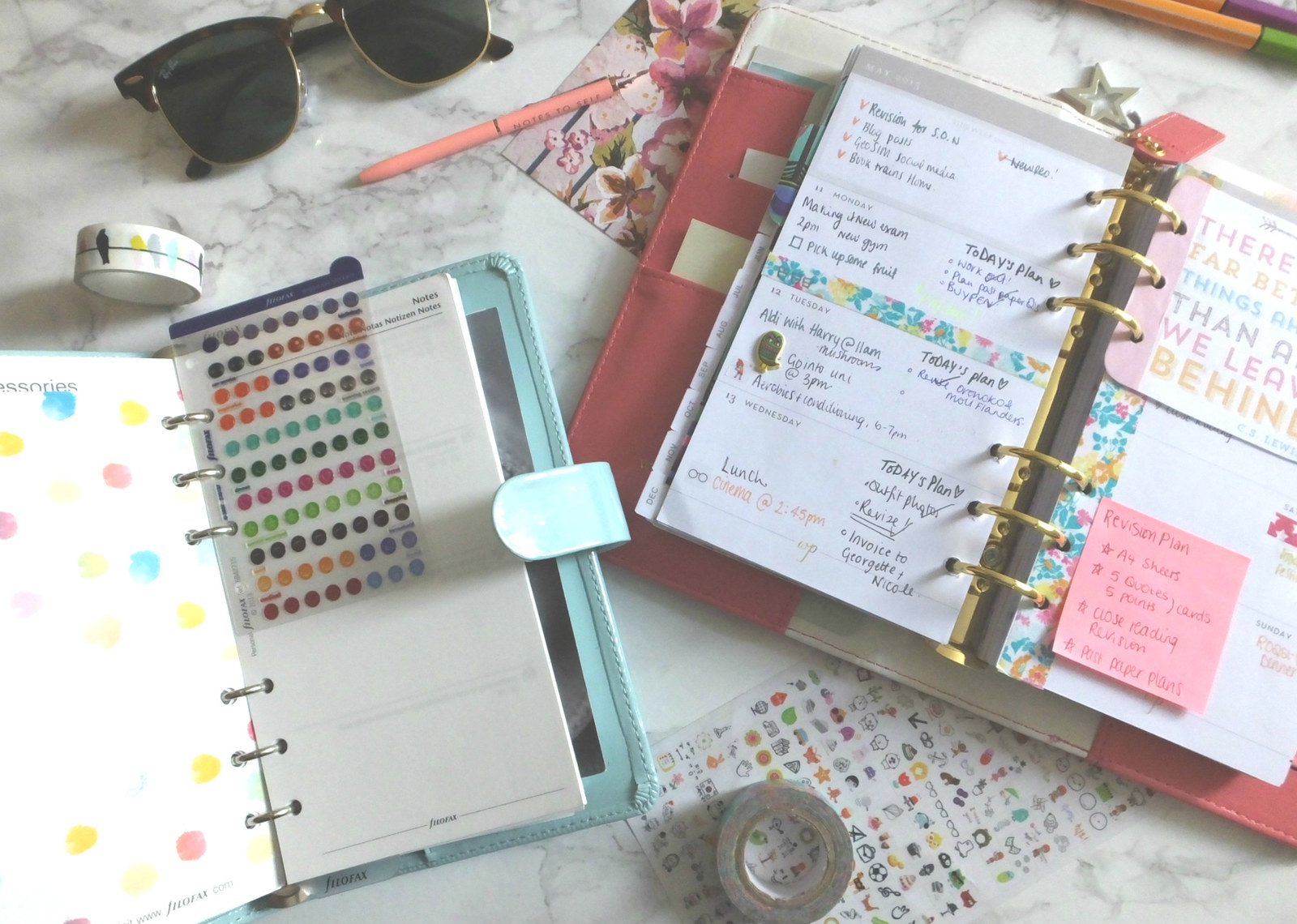 The true value of an organised diary – it helps you balance your committee responsibilities and your uni work much better.