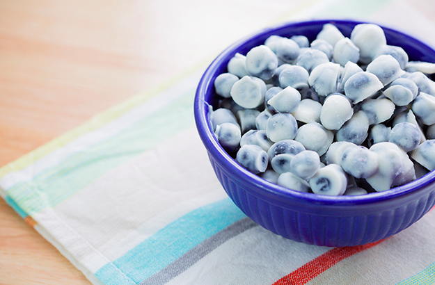 Maybe you get your fix with a sweet snack like frozen blueberry yogurt bites.