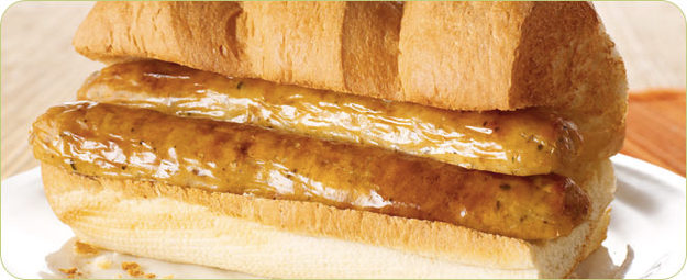 Sausage sub from Subway in the UK: