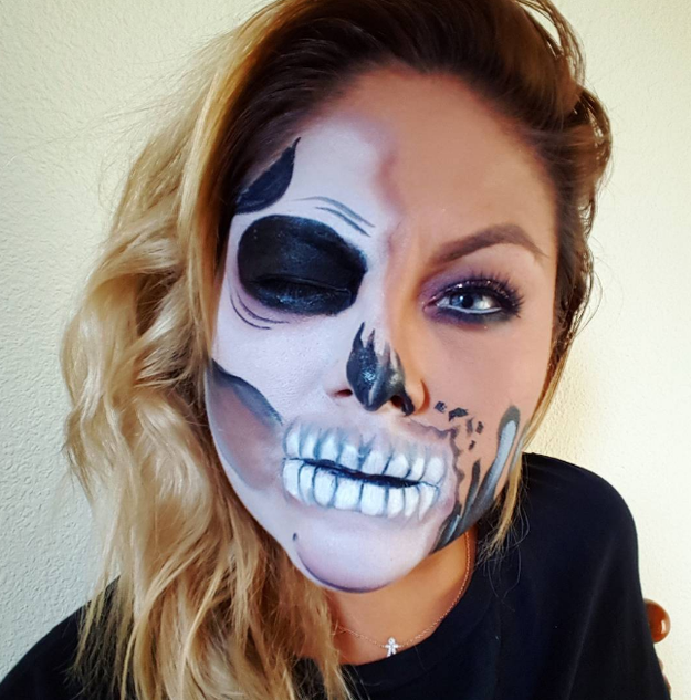 Maybe you've kept it traditionally scary with a skull: