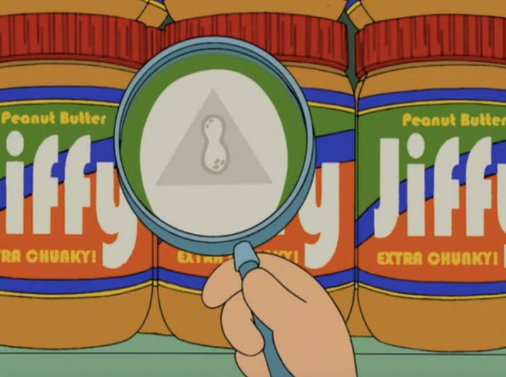 It's called Jif, even though people remember the popular brand of peanut butter being called “Jiffy” and having a campaign that told mothers they could fix their kids a snack “in a jiffy.” Jiffy has certainly been embedded in the minds of many, and it was even spotted in American Dad, during an episode in which the character is uncovering a conspiracy.