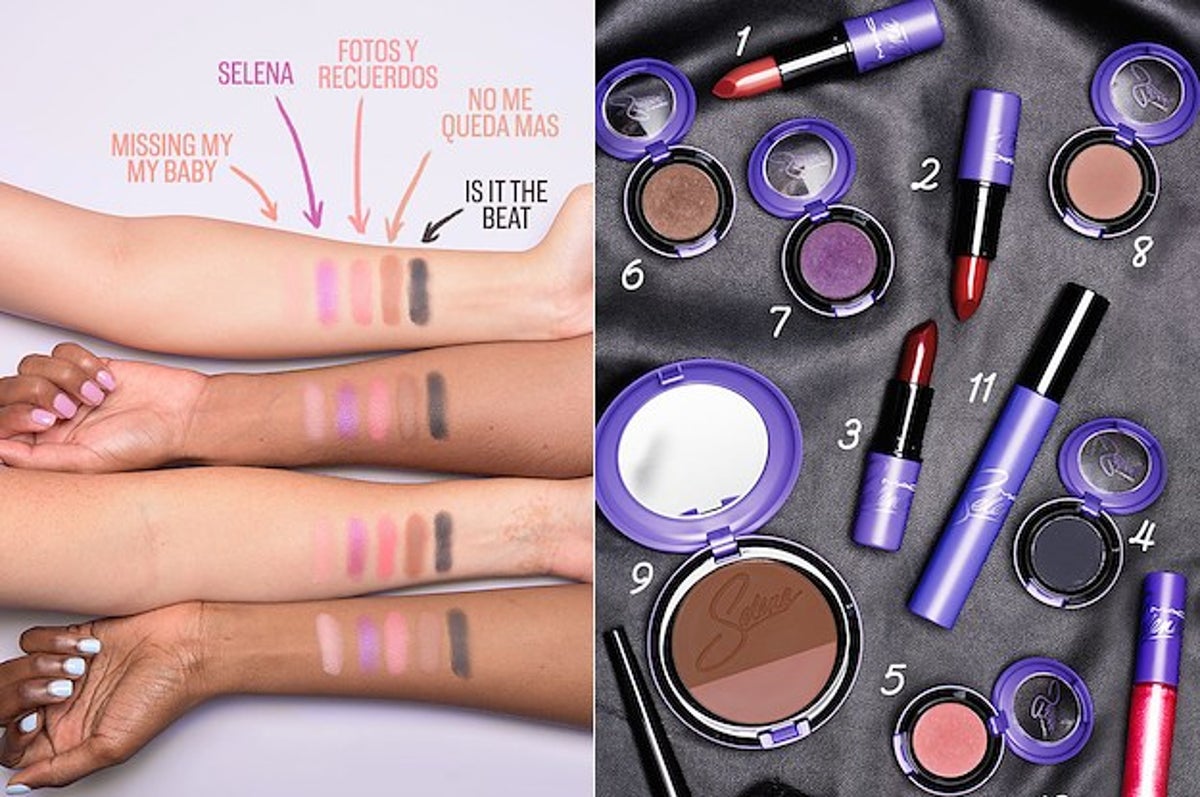 sátira organizar Absorber Así es como se ve la colección de maquillaje MAC inspirada en Selena  Quintanilla