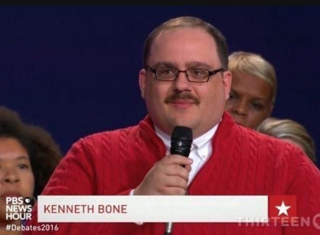If you watched the second presidential debate, you may recognize Kenneth Bone, the breakout star who won over viewers with a single appearance.