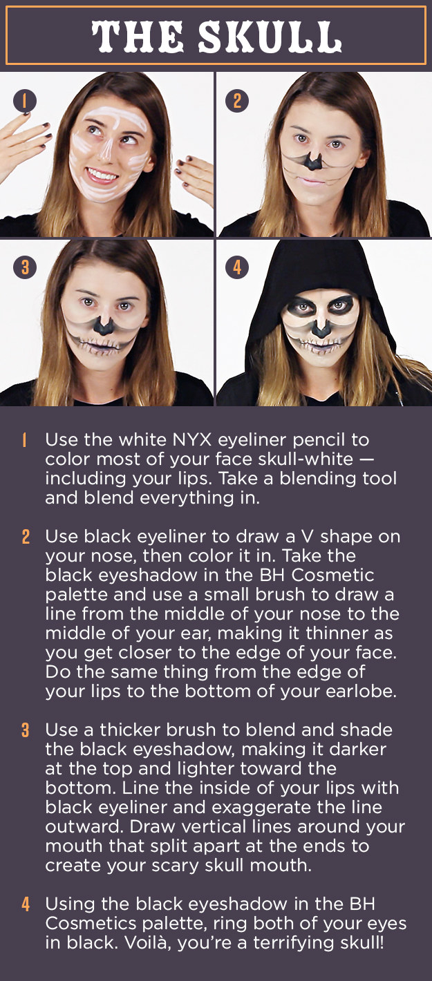 Easy Halloween Makeup Tutorials That Your Inner Lazy Girl Will