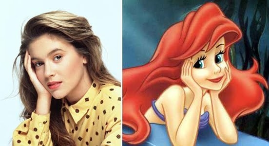 La cara de la actriz Alyssa Milano (sí, Phoebe de Charmed), fue utilizada como inspiración para el diseño de Ariel.