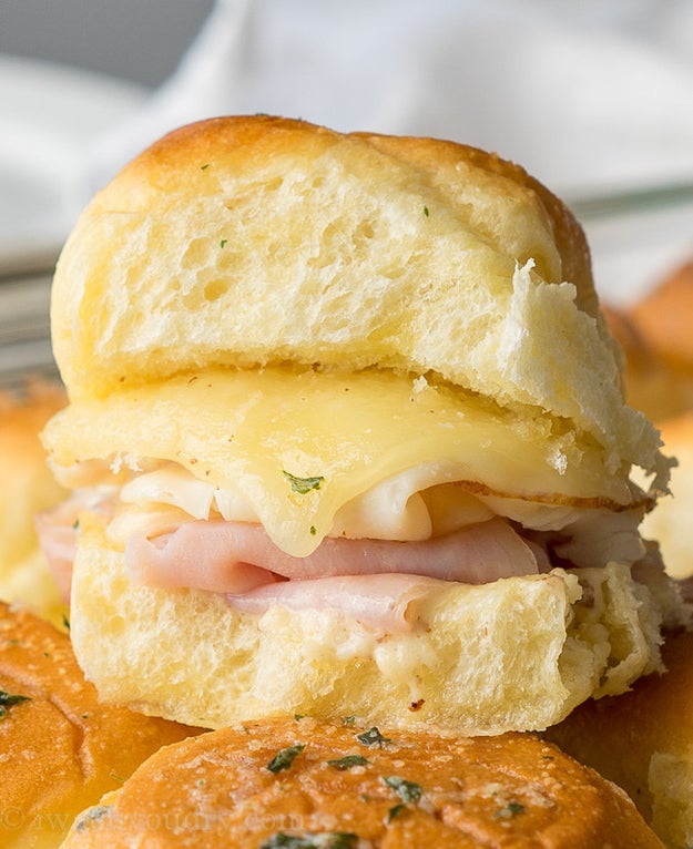 Buttery Chicken Cordon Bleu Sliders