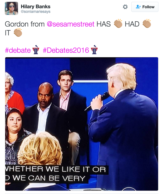 His now-famous expression immortalized on the internet was captured when Trump conflated "African-Americans" and "inner cities" into one idea in his answer about representation. Johnson reacted with a single look.