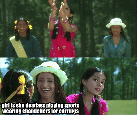 I can't trust anyone who can wear 1.5kg earrings casually to a game. Poonam is 100% bad news.