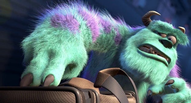 Sulley têm 25.336 pelos "principais", usados para guiar o movimento e a forma de seus outros 2,3 milhões de pelos.