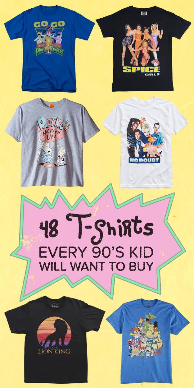 Samenpersen Onrechtvaardig Keel 48 Amazing T-Shirts Every '90s Kid Will Want Right Now