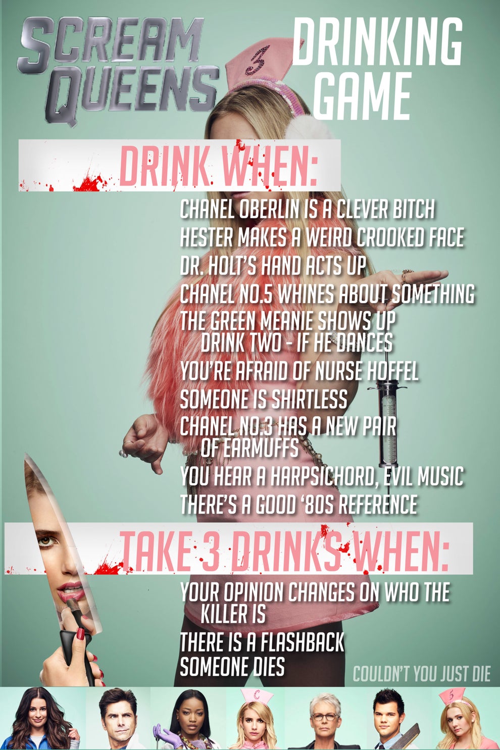 Season 2 Drinking Game ScreamQueensTV