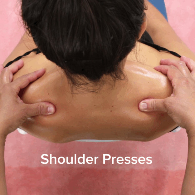 Move your fingers along their back and press down firmly.