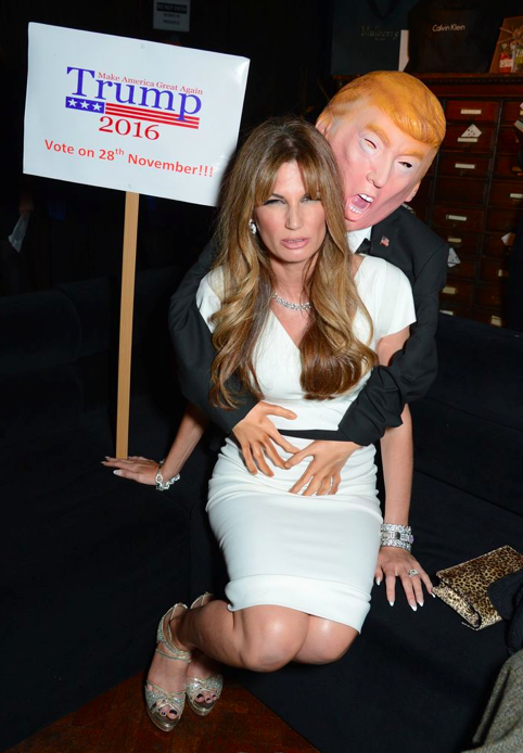 This Celebrity s Melania Trump Halloween Costume Is Scarily Good