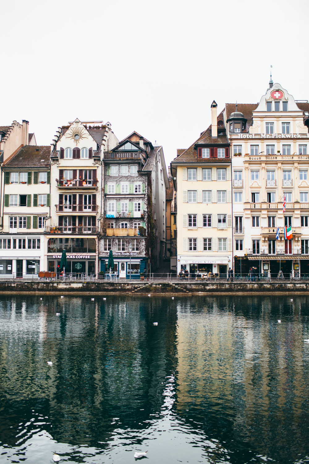 Lucerne (or Luzern) is located in the German-speaking part of central Switzerland. The city is a great place for both those who love nature and those who love to explore cities. Lucerne's location makes it the perfect place to explore some of the mountains part of the Alps, such as Mount Pilatus and Switzerland's stunning lakes specifically, Lake Luzern.