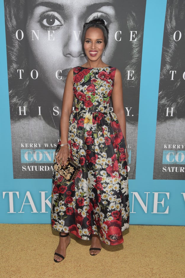 When she wasn't afraid to throw on a fun floral pattern.