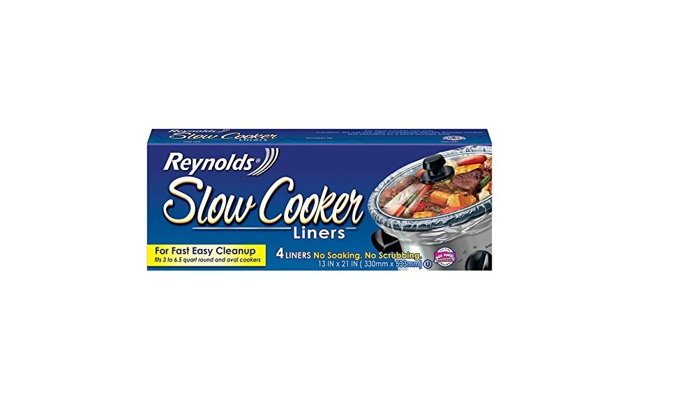 Reynolds Slow Cooker Liners Disposable 6.5 Quart 4 Count 13 x 21 Pack of 4