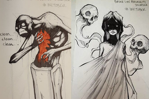 These Illustrations Of Mental Health Conditions Are