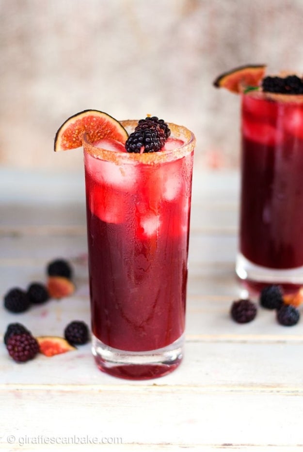 Blackberry, Cinnamon, and Fig Margaritas