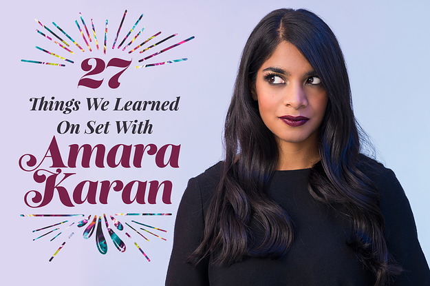 27 Things We Learned On Set With Amara Karan.